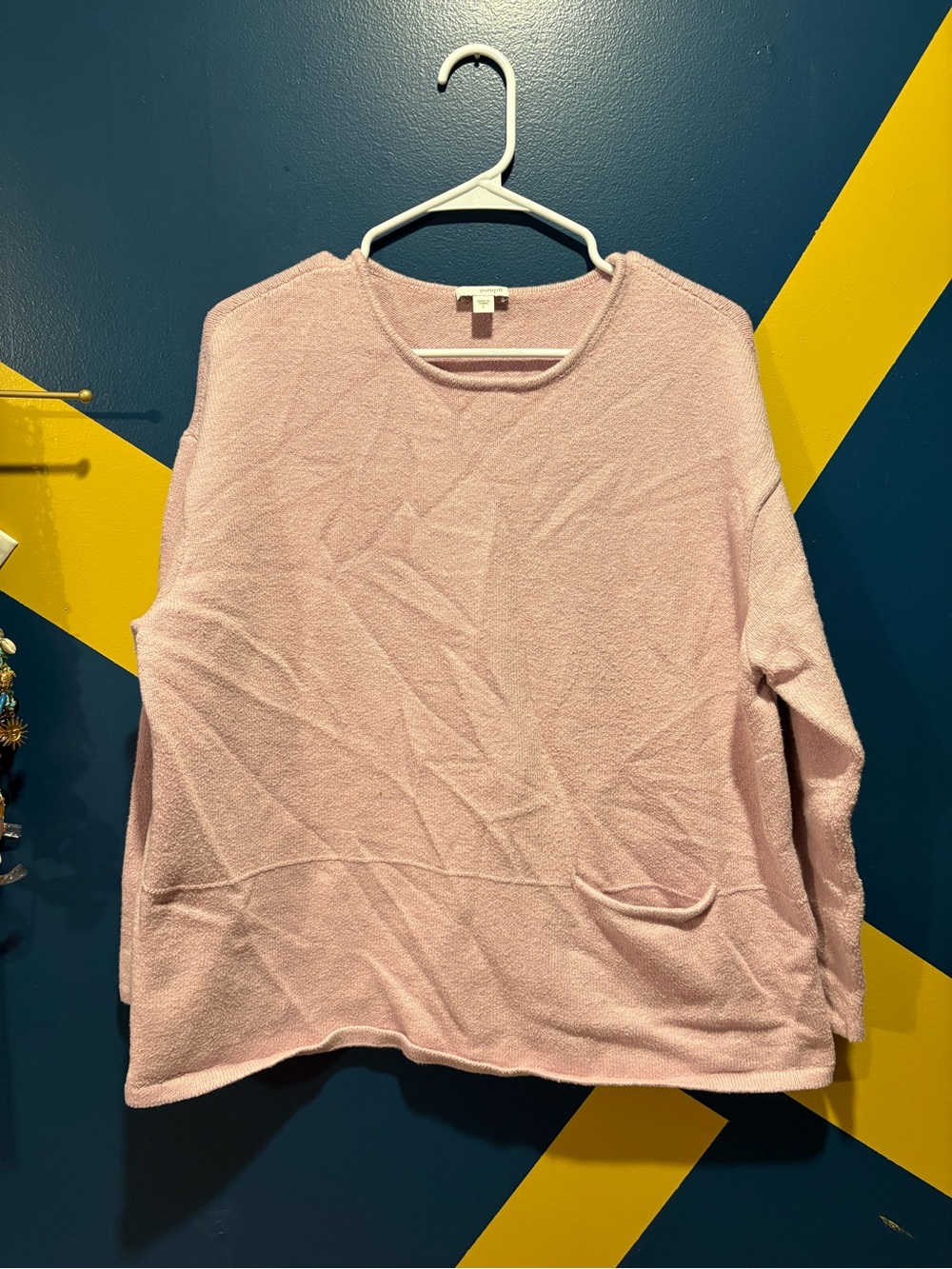 Pure Jill Lilac Mid-Weight Crewneck Sweater GUC